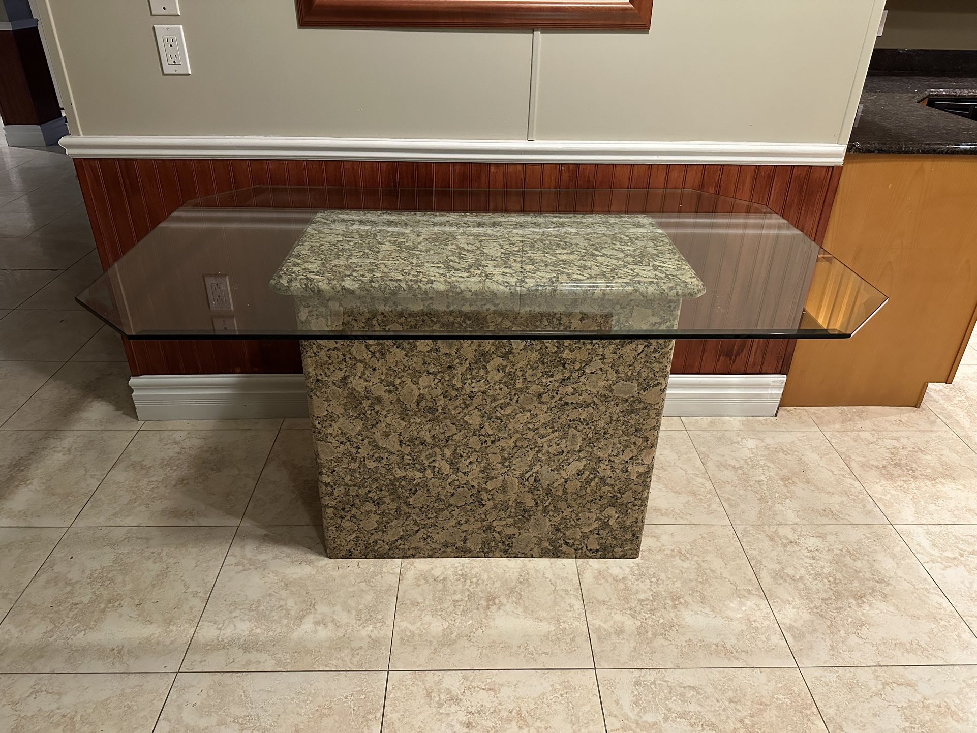 Granite Glass Table