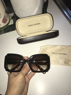 Authentic Hortensia Gold Shimmer Louis Vuitton Sunglasses for