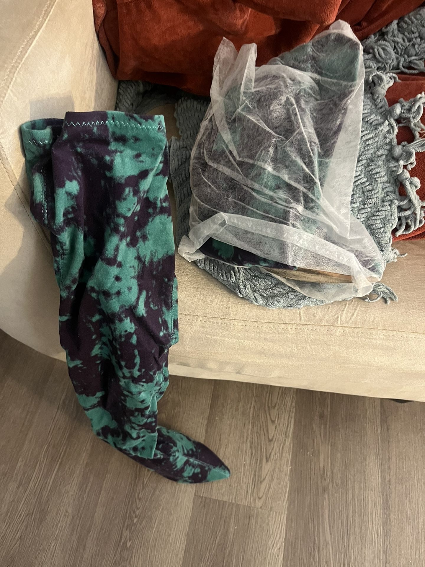 Fashion Nova, DONA401, Green/ Combo, Size 9