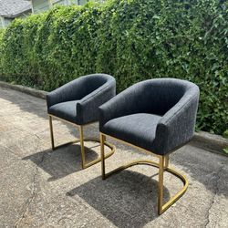 RH Set of 2 Emery Dining Chairs Restoration Hardware