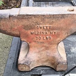 Vintage Sweet Anvil – 70 lb – Medina, NY – From Montana Ranch / Blacksmith Shop