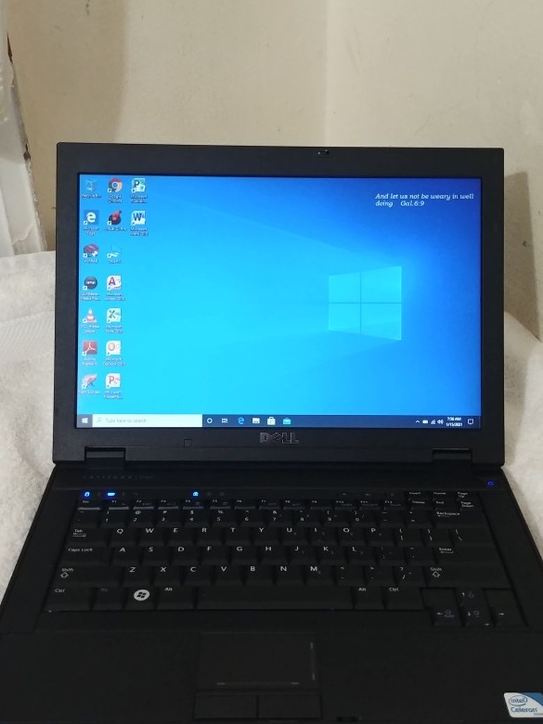 14" Intel Celeron Dell Laptop, 3GB RAM, 80GB HDD And a DVD RW Drive 📀, No WebCam. Has An Updated Windows 10.