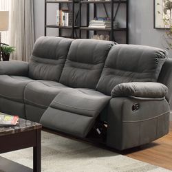 Grey 3 Pc Recliner Set. FINANCING AVAILABLE