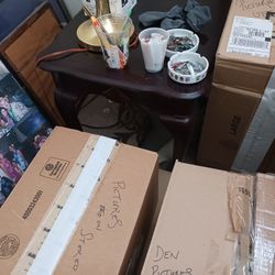 Dark Wood Coffee Table And End Tables