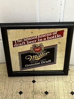 Miller Genuine Draft Bar Mirror