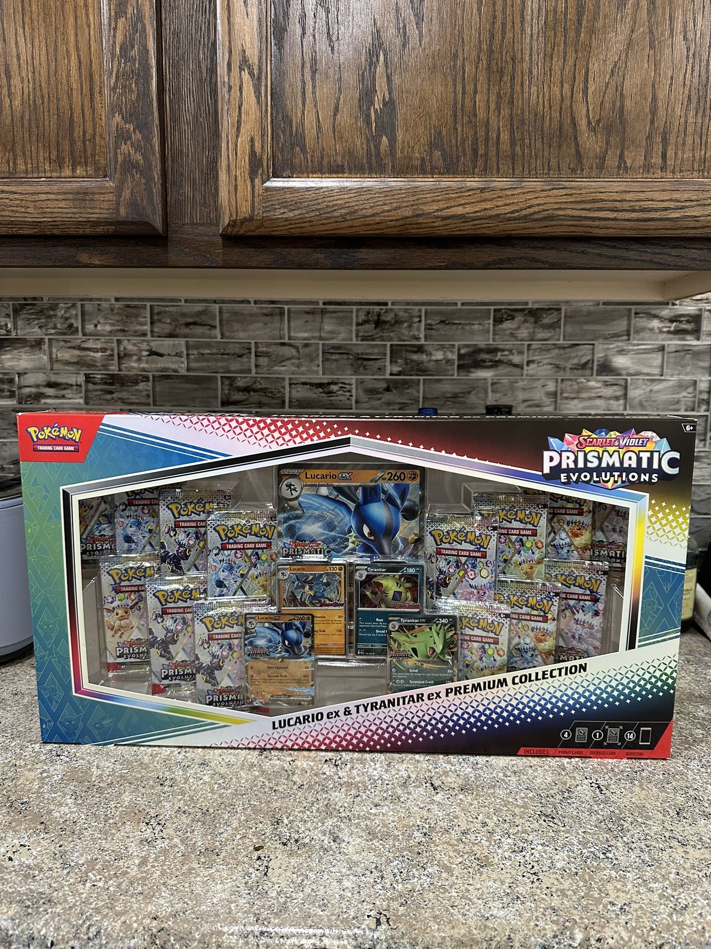 Pokemon Lucario Ex & Tyranitar EX Premium Collection Prismatic Evolutions FACTORY SEALED