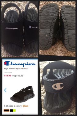 Champion skid resistant toddler sandals. Size 7.5
