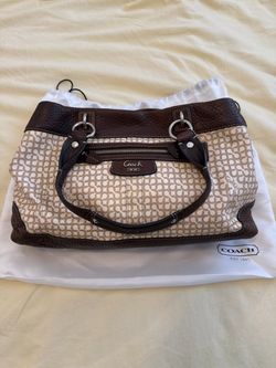 Coach Signature Canvas and Leather Tote Bag