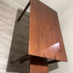 Wood Kitchen Table With Bench Or Matching Coffee Table - Great Condition 