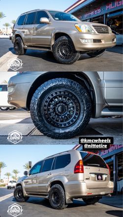 265/70R17 Nitto Ridge Grappler with Matte Black Kmc IMS 17” 6 Lug
