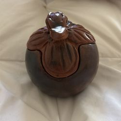 Frog Clay Pot with Lid