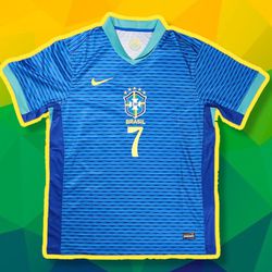 #7 Vini Jr Brazil Away Mens Jersey