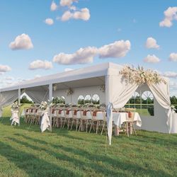 Brand New 10 ft. x 30 ft. White Outdoor Gazebo Wedding Party Tent with Removable Sidewalls  New in box T-CNP22-0083-2  This tent is ideal for commerci