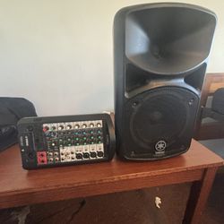Yamaha Speaker stagepas 400bt + Portable PA System 