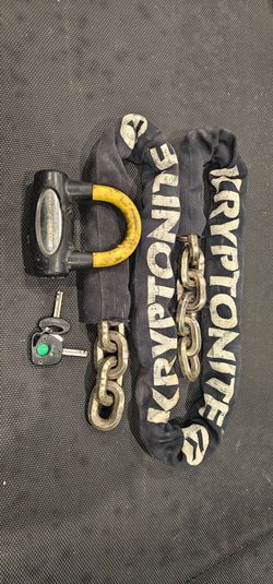 Kryptonite disc/caliper lock and chain