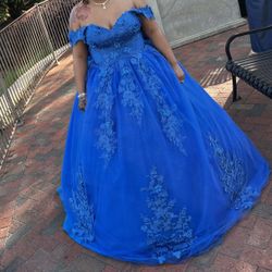 Blue Ball Gown