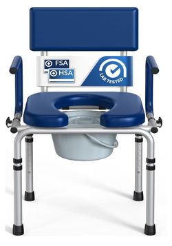 Portable commode toilet