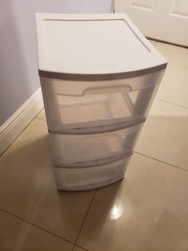 3 Drawer Plastic Storage Container