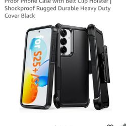 FNTCASE for Samsung Galaxy S25-Plus Case: for S24 Plus Dual-Layer Military Grade Drop-Proof Phone Case with Belt Clip Holster | Shockproof Rugged Dura