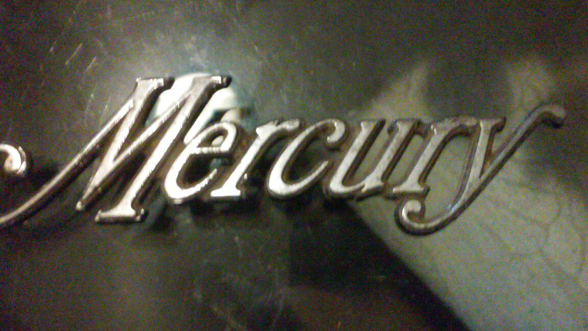 Car emblem MERCURY. Insignia