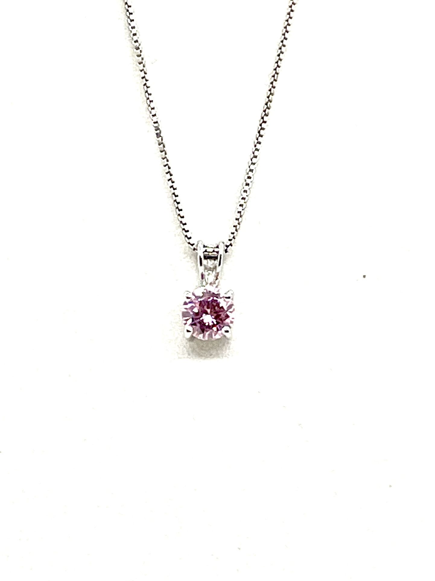 Sterling Pink Ice Necklace