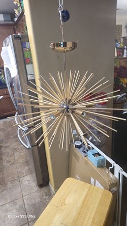 Sputnik shiny Chrome frosted brass