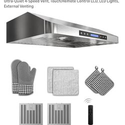 New In Box, 30 inch Stainless Steel Under Cabinet Range Hood 
