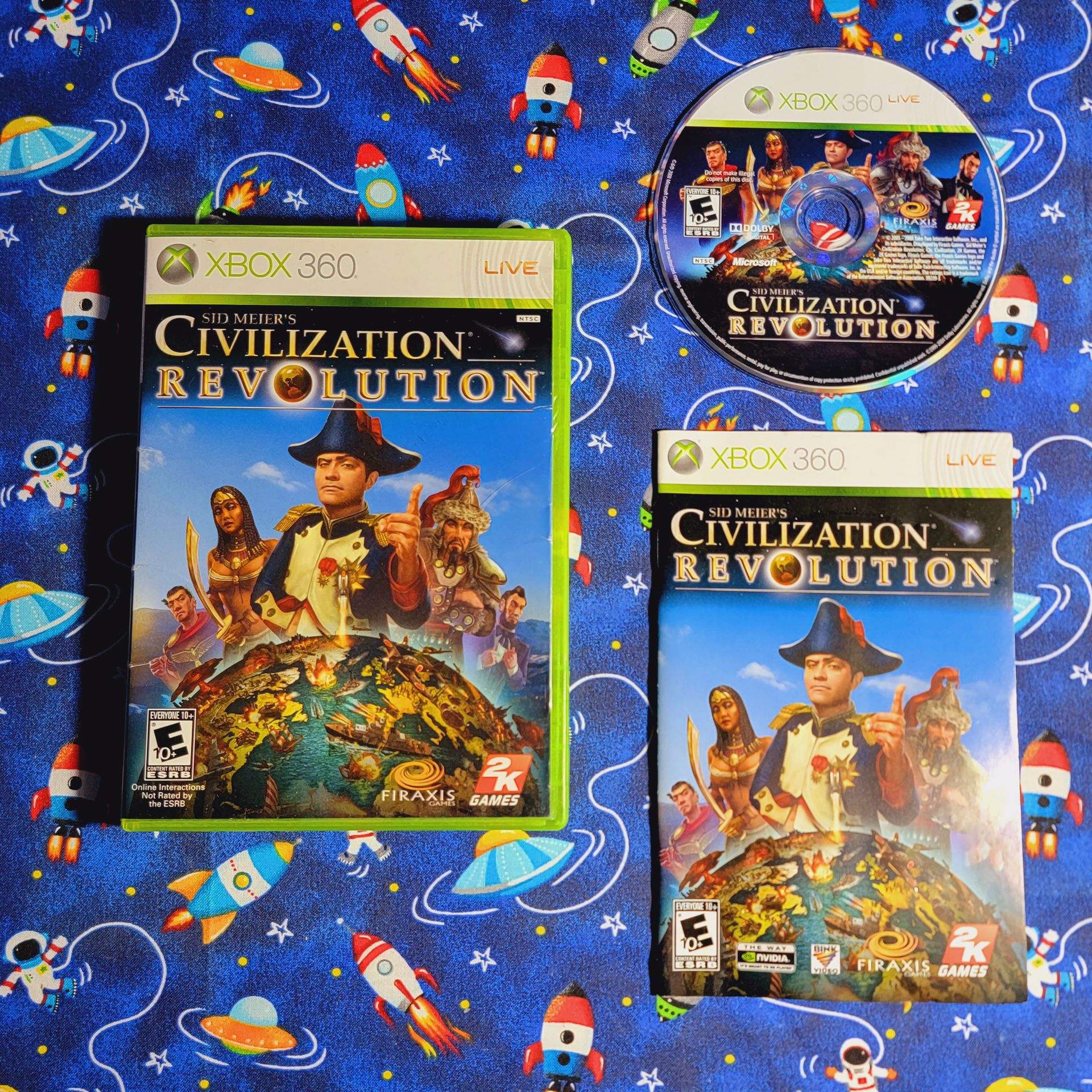 Civilization Revolution Microsoft Xbox 360 Complete CIB Tested Works!