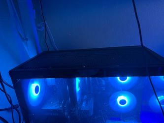 Gaming PC with monitor and key board