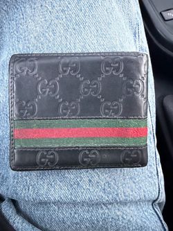 Gucci Signature Web Logo Men’s Bifold Leather Wallet