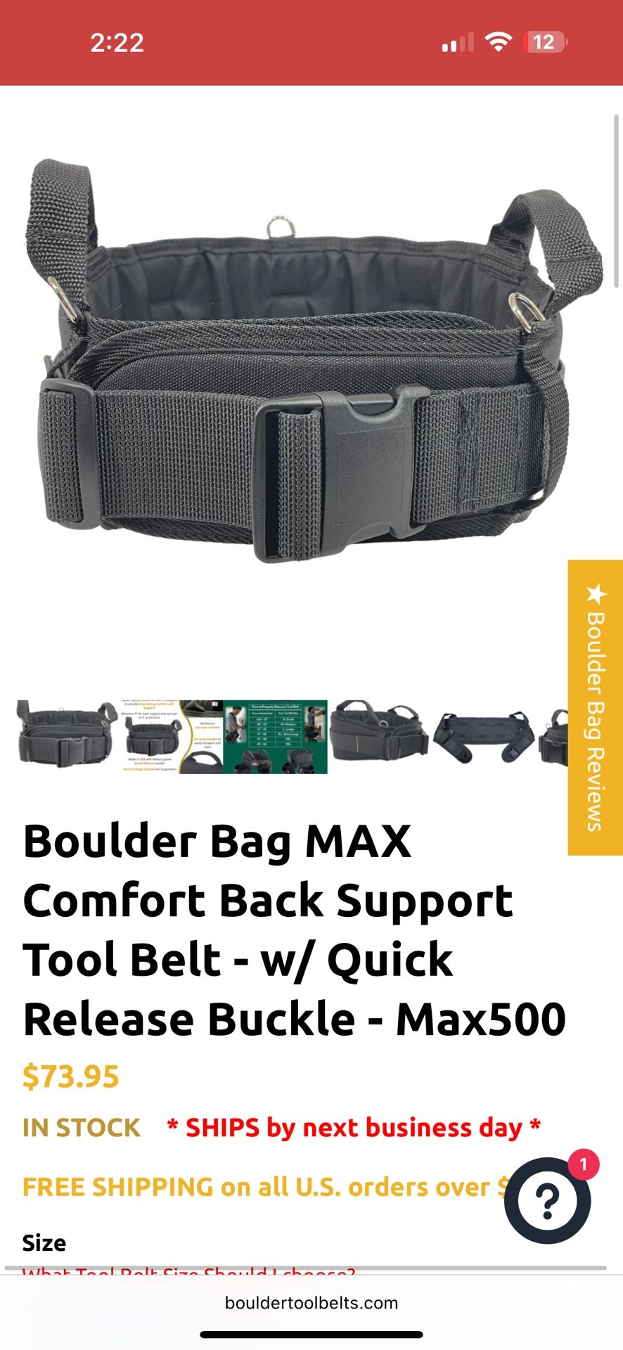 Boulder Bag Belt