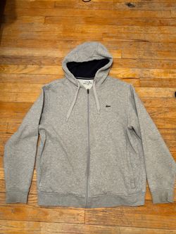 Lacoste Full-Zip Hoodie Sweatshirt Gray