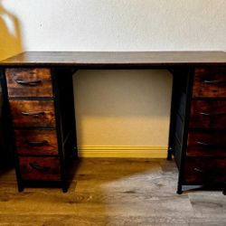 Desk With Fabric Drawers
