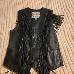 Leather Vest And Motorcycle Chaps