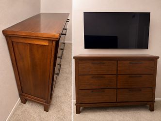 King bed frame and dresser