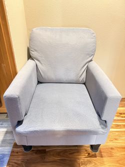 Single Sofa Accent Chair Grey Fabric qty 2 OBO