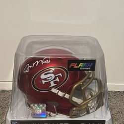 Signed Joe Montana Mini Helmet 