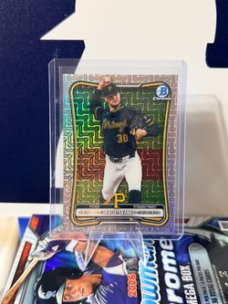 Paul Skenes Bowman Chrome Mojo Refractor Card
