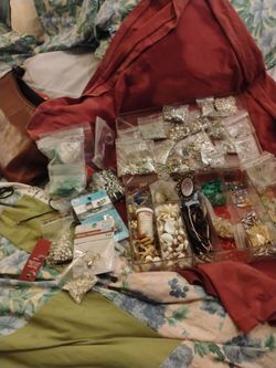 Large lot of jewelry making  stuff