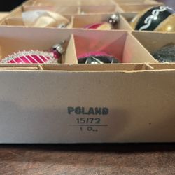 Mercury Glass Vintage Ornaments 