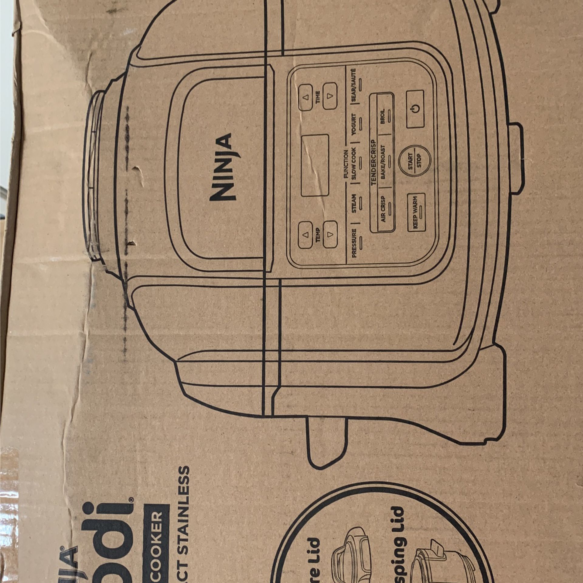 Ninja OS101 Foodi 9-in-1 5 Quart Pressure Cooker & Air Fryer for Sale ...