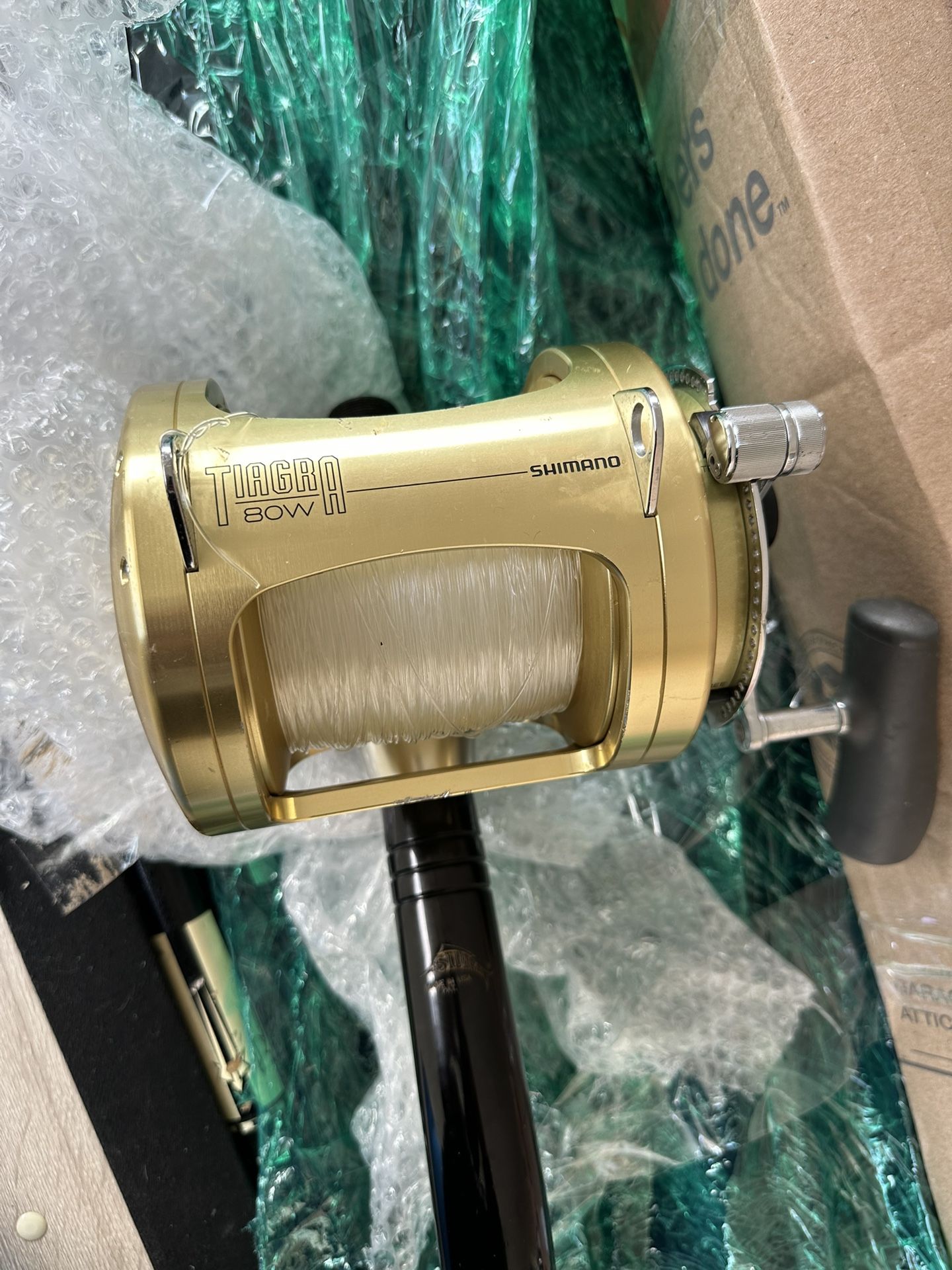 Shimano Tiagra 80W With OffShore Angler Bent Butt Rod