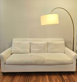 Crate & Barrel Cortina  Sofa White