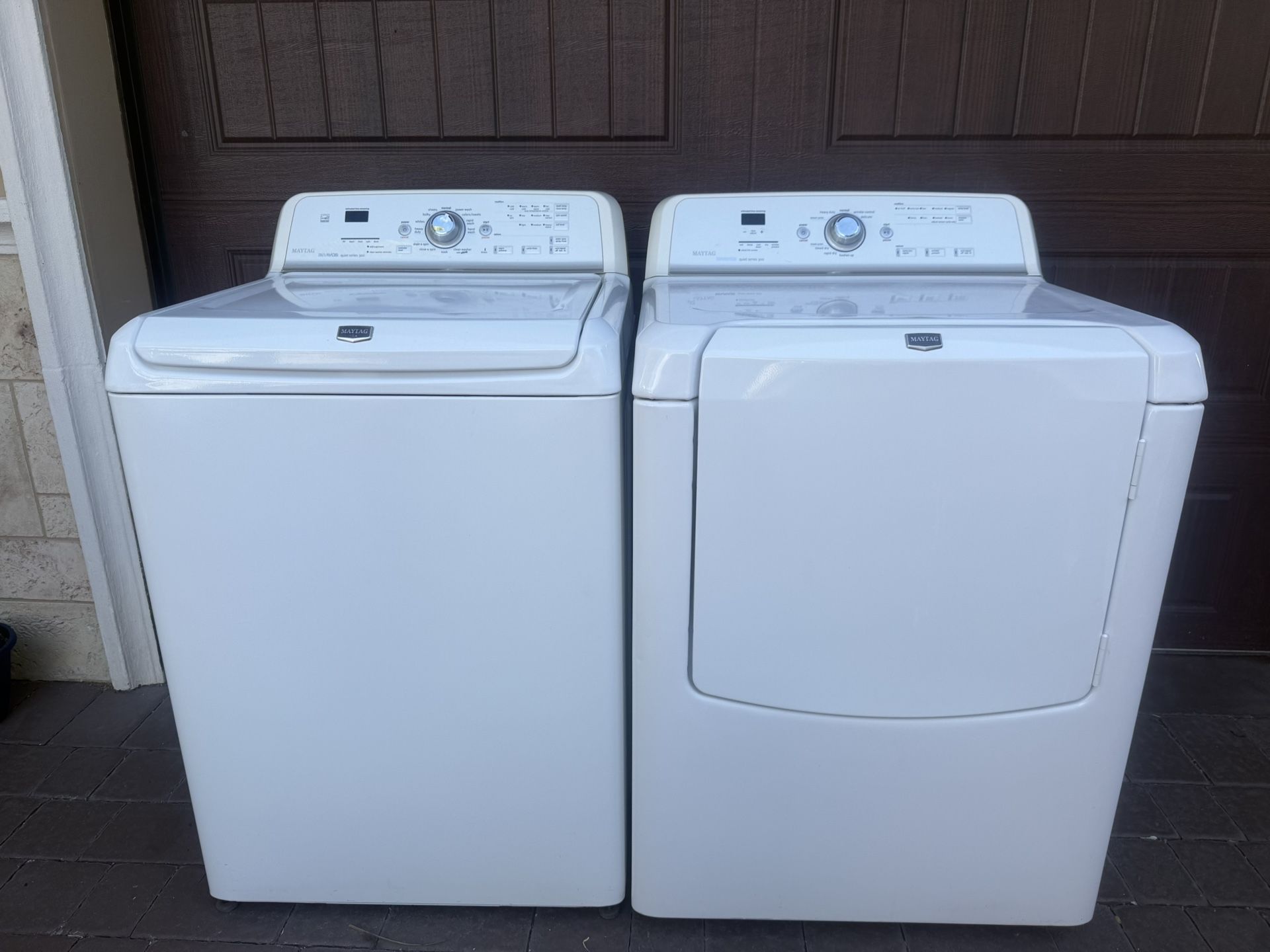 MAYTAG BRAVOS WASHER AND DRYER 