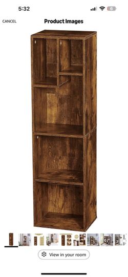 VECELO 4-tier bookcase