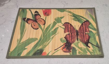 Butterfly bamboo placemats, 2 count