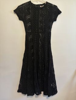 Cute Lace Dress Black Size XS