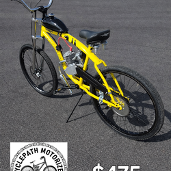 Gas bike not ebike motorized bicycle moped beach cruiser delivery available