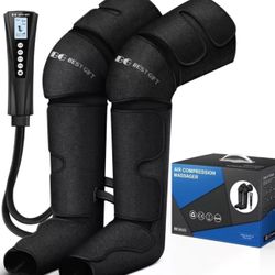 Air Compression Massager with Heat for Foot Leg Calf Thigh and Knee LF-FT003