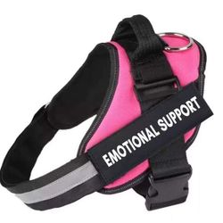 Emotional Support Dog Harness Pink color Vest